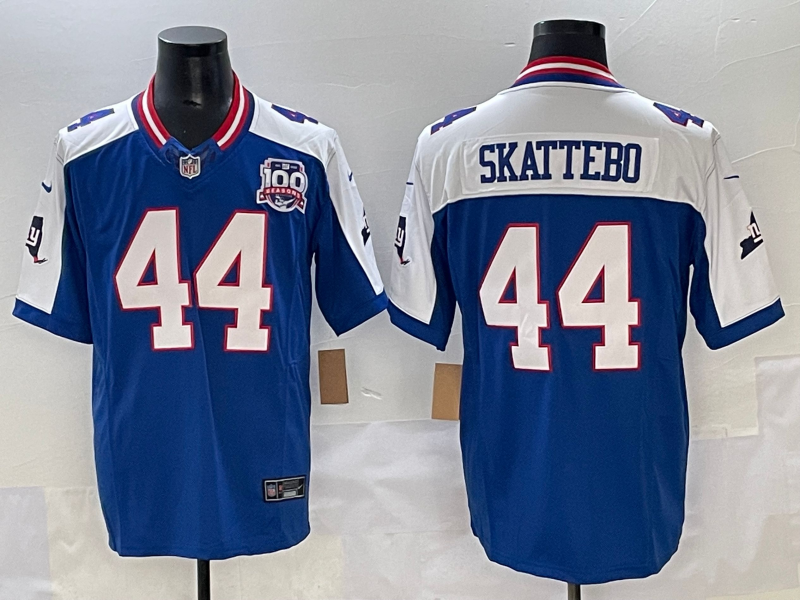 Men's New York Giants Cam Skattebo #44 Royal Jersey